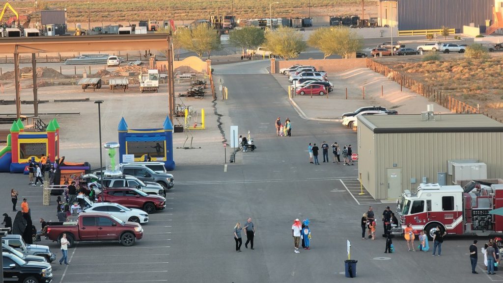 Overhead shot of the event