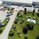 an aerial view of the event