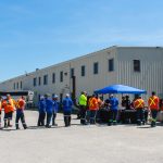 Workers gather to celebrate the VCL 40th Anniversary