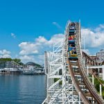 Photo of a roller coaster at Indiana Beach Amusement Resort.